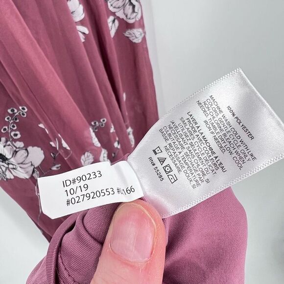 Nwt Express Floral Maxi Dress XS Halter Strap Pink - Picture 6 of 10